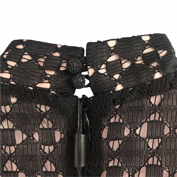 NEW MAX & MOI WOMEN'S SIZE 38 BLACK 3/4 SLEEVE COCTAIL DRESS - Picture 8 of 11